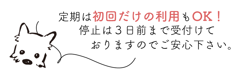 定期いつでも停止OK！！